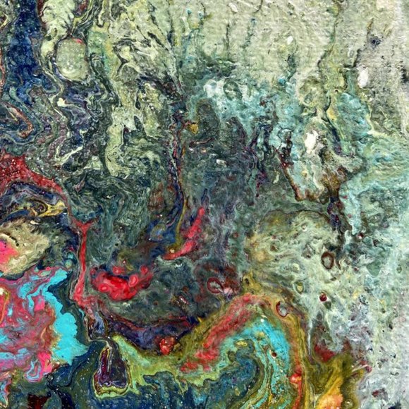 One of a Kind Acrylic Art Piece - Picture 5 of 6